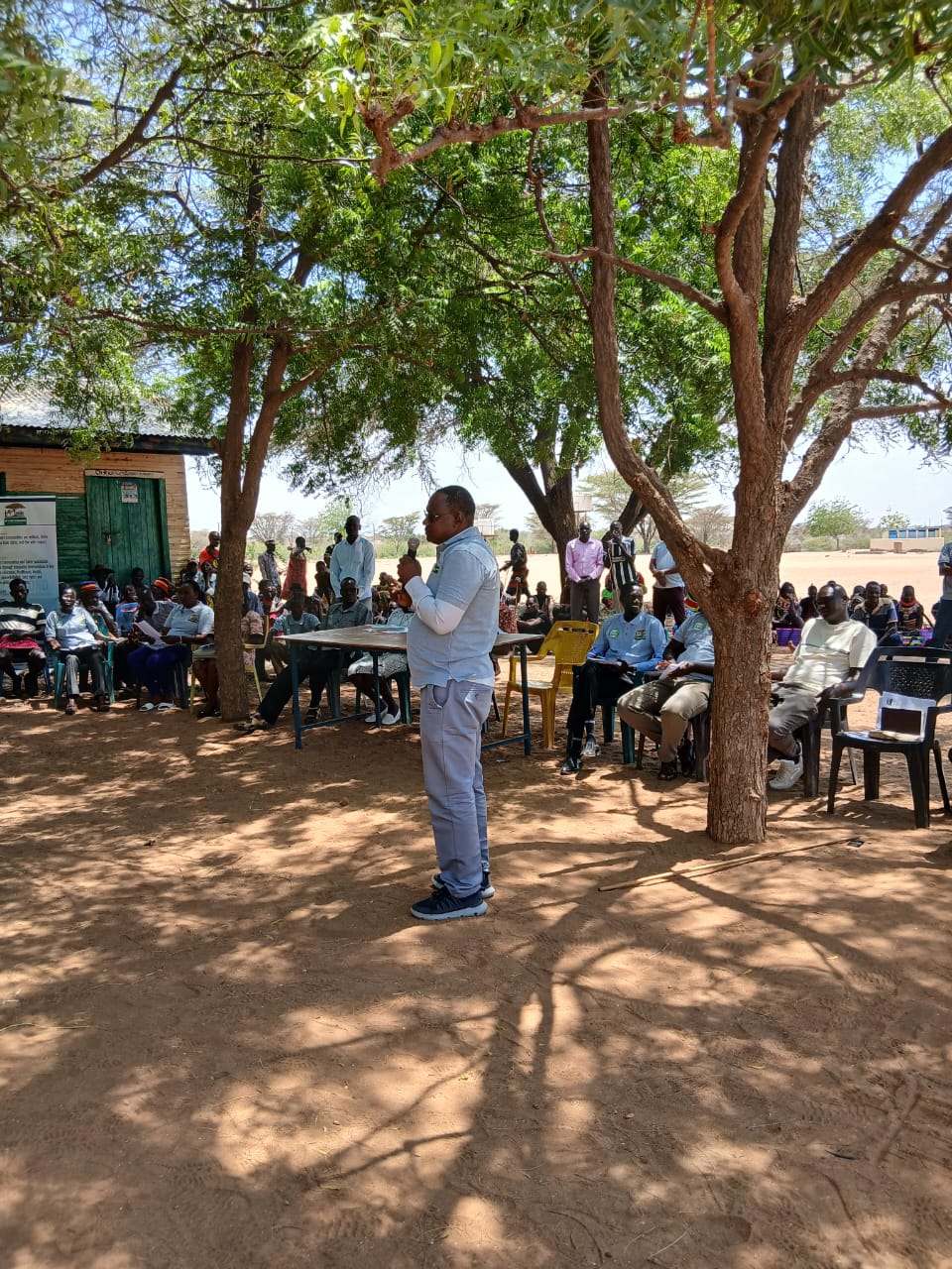Loima Sub County Administrator expressing appreciation